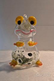 Rana In Vetro borosilicato, opera n. 6 Massimo Lun