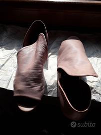 Scarpe semiaperte colore rosa antico