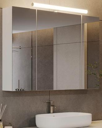 specchiera da bagno  contenitore 80 cm