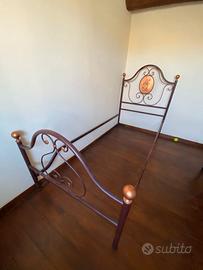 Letto singolo ottone
