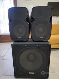 Impianto DJ completo Vonyx + mixer + cont.  roller