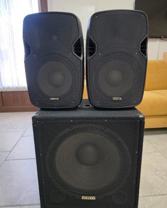 Impianto DJ completo Vonyx + mixer + cont.  roller