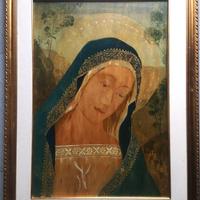 DIPINTO Religioso Madonna Della Pace Santa Maria
