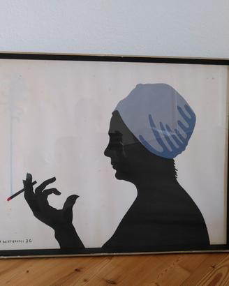 Opera d'arte amatoriale anni '70. Pop Art.