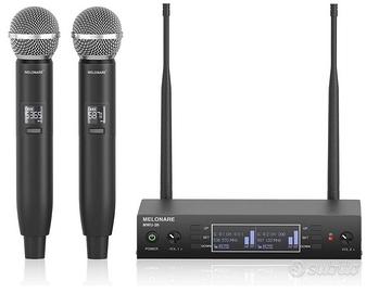 Microfoni wireless PRO a doppio canale HD NUOVI