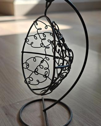 Sedia da giardino in miniatura casa delle bambole