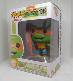 Funko POP Michelangelo Surfboard 1019 Ninja Turtle