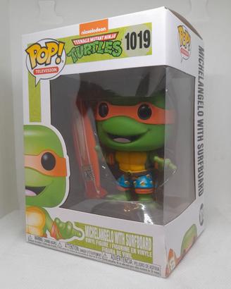 Funko POP Michelangelo Surfboard 1019 Ninja Turtle