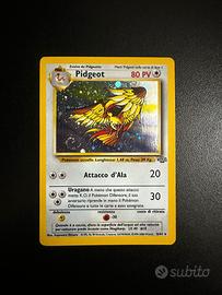 Pidgeot holo set base con swirl e errore di stampa
