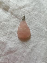 ciondolo in quarzo rosa 