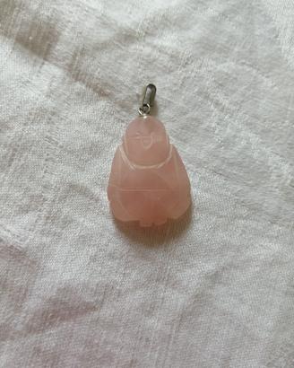 ciondolo in quarzo rosa 