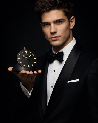 Orologio artigianale in carta n° 4 - Tevere