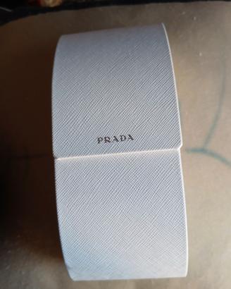 porta occhiali prada pelle