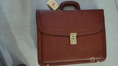 Borsa porta documenti in vera pelle Ugo pasi