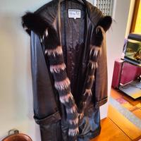 Cappotto in pelle e pelliccia