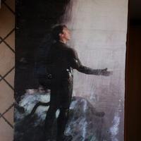 Batman begins poster carta pressata stampata