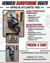 Aprilia Atlantic 400 tenuto benissimo