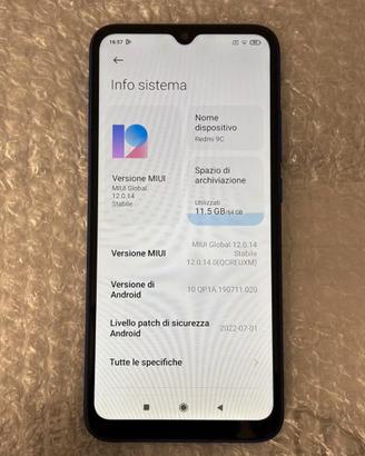 Smartphone Xiaomi Redmi 9C - 64GB - Dual SIM blu