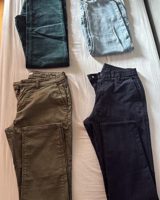 Lotto 9 Pantaloni/Jeans Uomo Taglia M Vari Modelli
