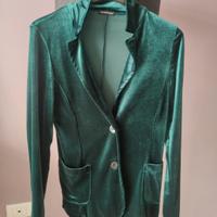 giacca velluto verde petrolio