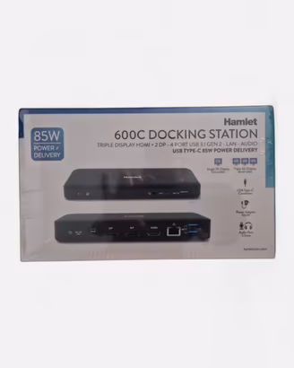 Docking Station Hamlet 600C + Alimentatore NUOVA