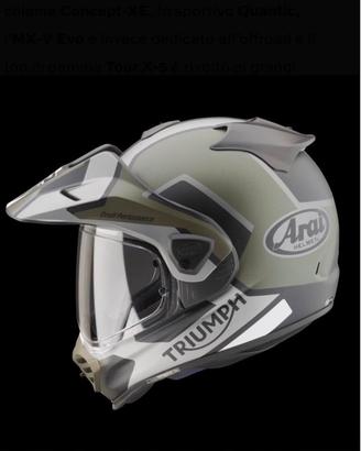 Casco Arai XL originale Triumph
