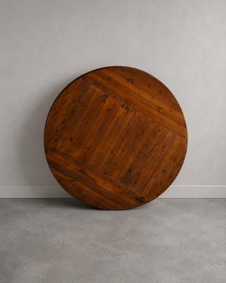 Piano tavolo rotondo Ø120 cm effetto noce