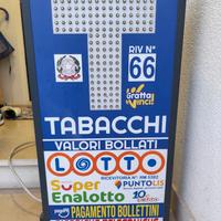 Insegna tabacchi bifacciale luminosa a led