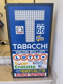 Insegna tabacchi bifacciale luminosa a led