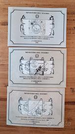 3 monete argento Lire 500 