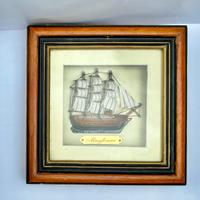 Quadro con modellino Mayflower