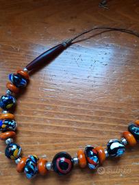 collana in pasta di vetro 