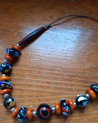 collana in pasta di vetro 
