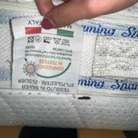 Letto in metallo piu materasso made in italy