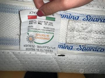 Letto in metallo piu materasso made in italy