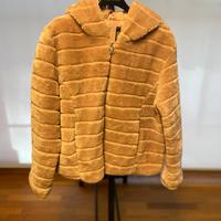 Pelliccia ecologica rosa pallido