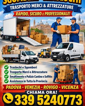 Trasporti, Traslochi , Sgomberi Padova Venezia Rov