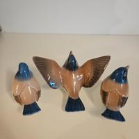 Set 3 statuette uccellini Royal Copenhagen 