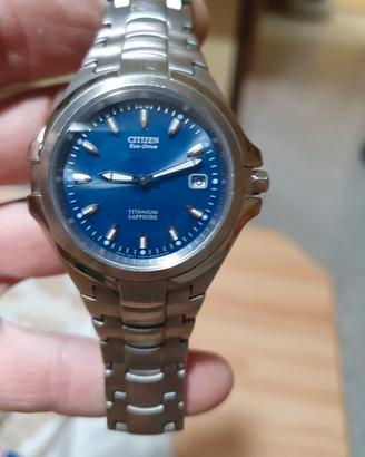 orologio citizen ecodrive titanium blue