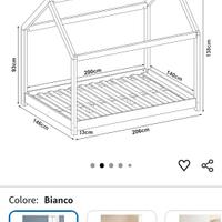 Letto montessori 140x200