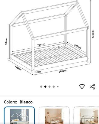 Letto montessori 140x200