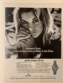 Rolex pubblicità vintage originale