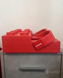 Crocs Brick Clog Lego Red taglia 42-43 nuove