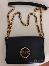 Borsa in pelle nera Pinko