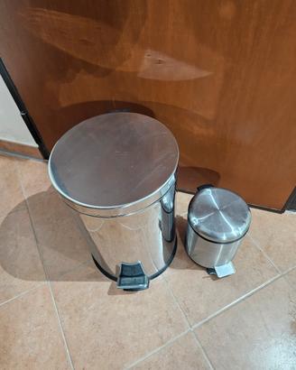 Pattumiera d'acciaio inox