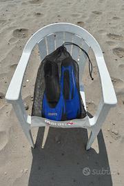 Pinne Mares Hermes EU 36/37- Blu/Nero - con Sacca