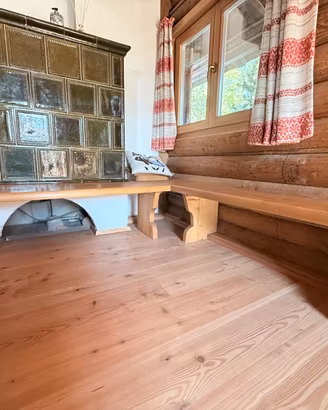 Panca / Giro panca angolare in legno Tirolese