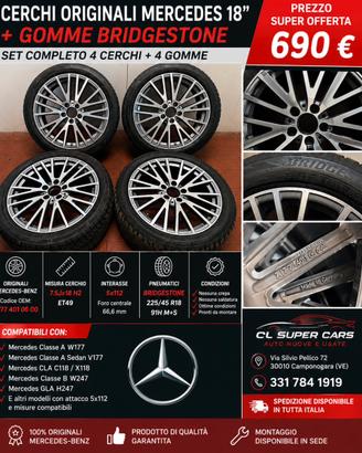 CERCHI ORIGINALI MERCEDES 18”