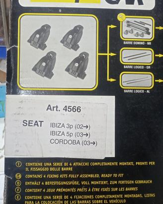 Kit attacchi e  barre Seat Ibiza