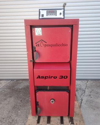 Caldaia stufa a legna a fiamma inversa